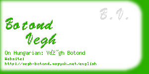 botond vegh business card